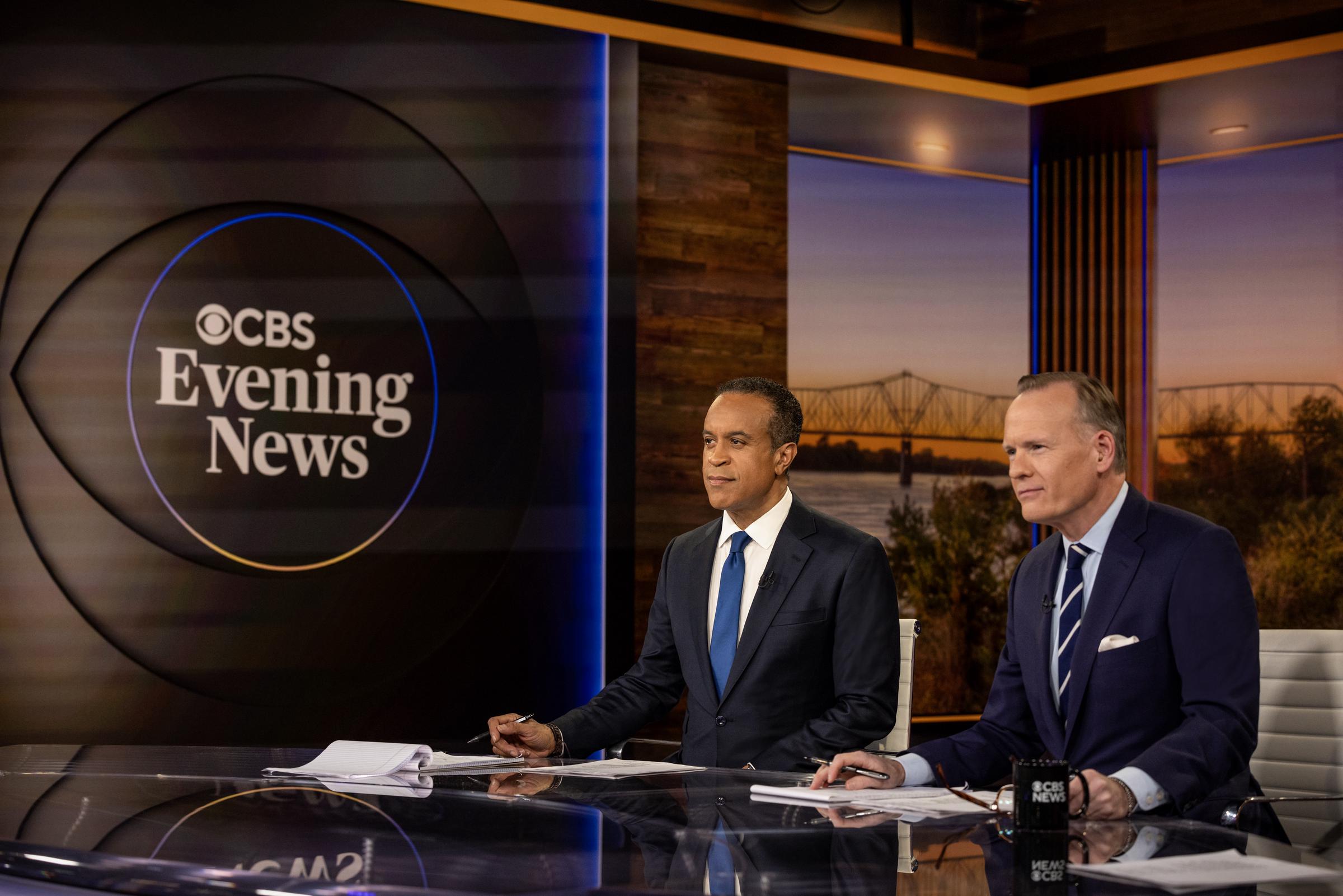 John Dickerson and Maurice DuBois co-anchor "CBS Evening News" | Source: Getty Images