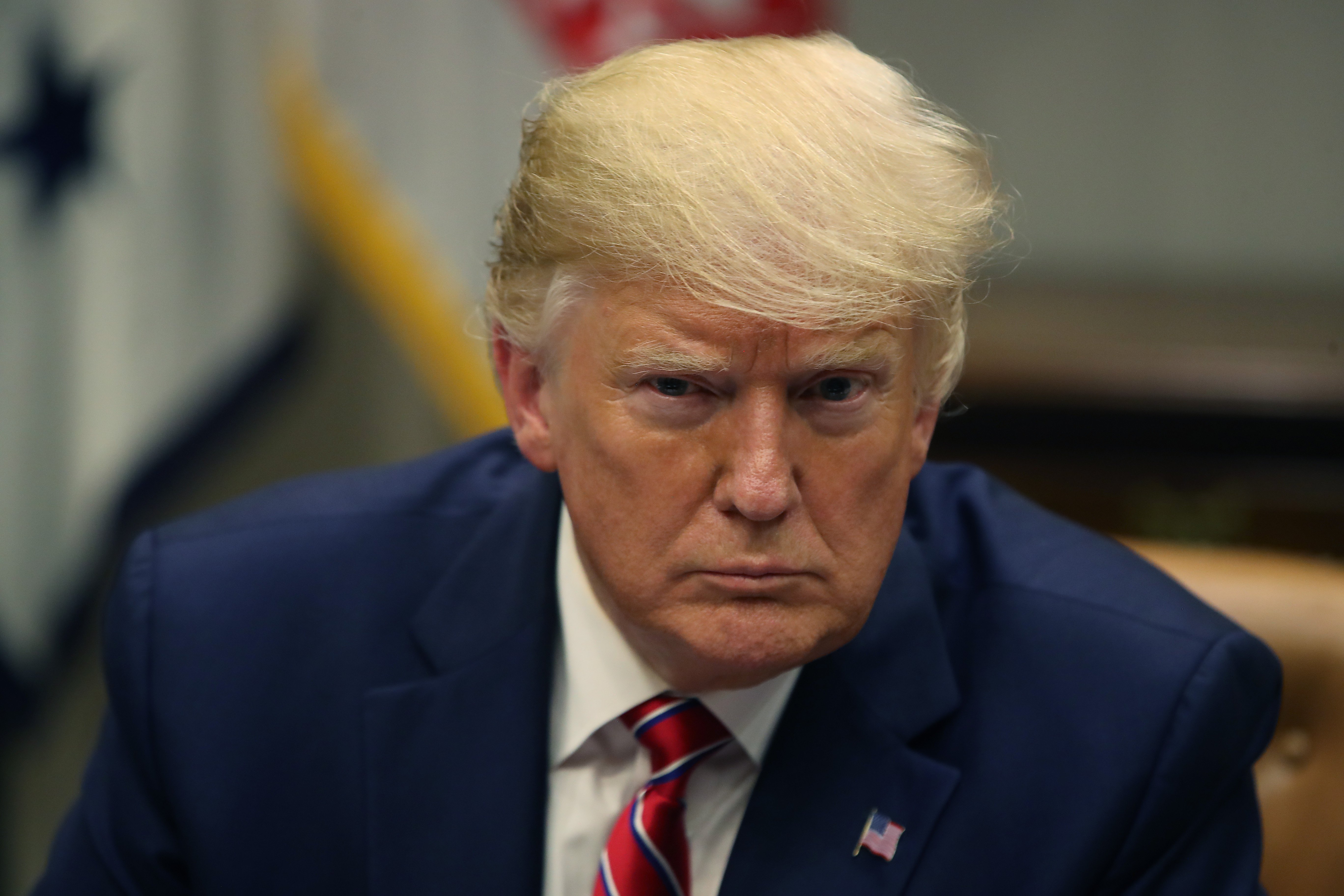 Donald Trump participates in a roundtable discussion on the administration's efforts to combat the opioid epidemic, in the Roosevelt Room at the White House on June 12, 2019 | Photo: GettyImages