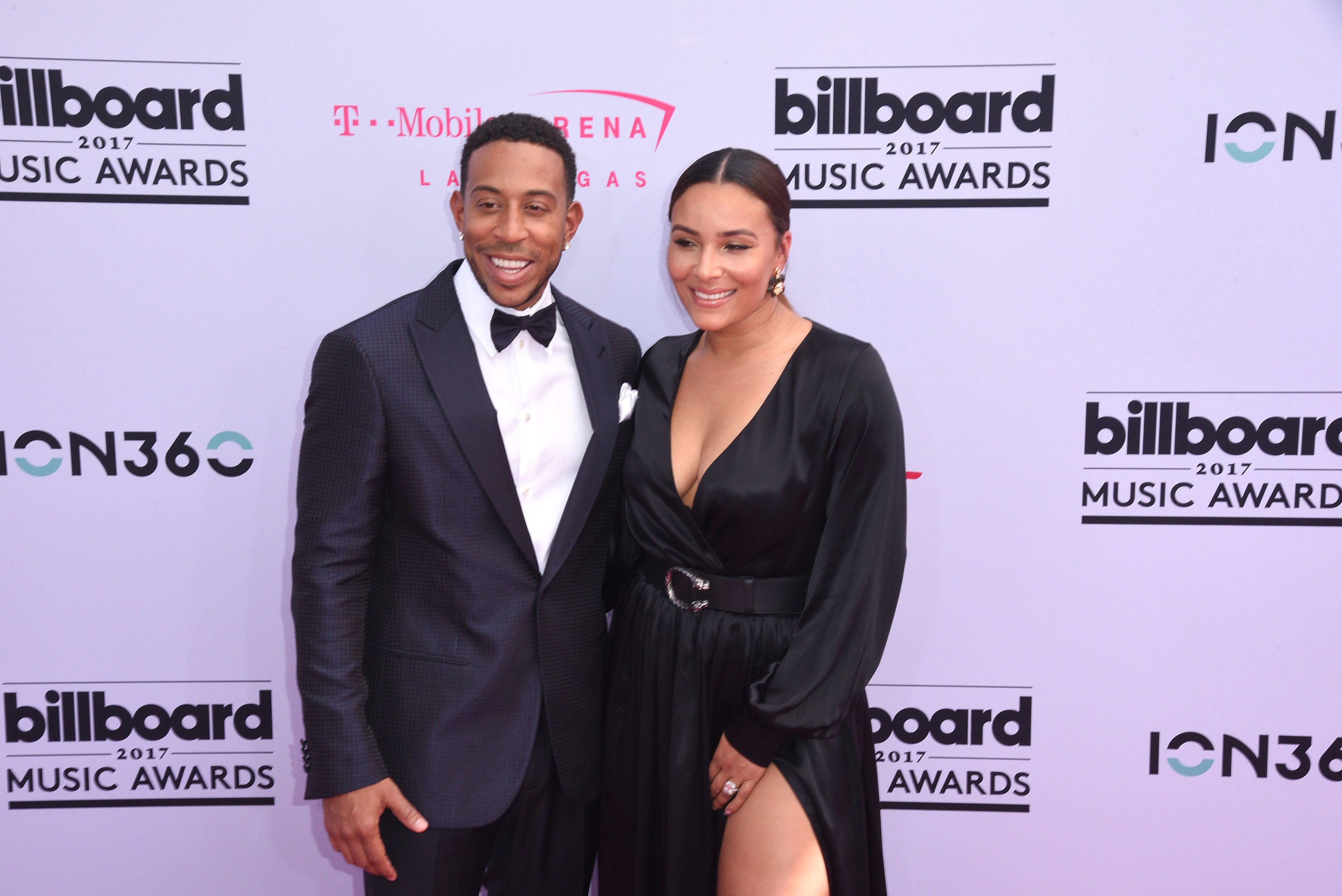 Ludacris and wife Eudoxie Mbouguiengue at the 2017 Billboard Music Awards in Las Vegas | Source: Getty Images