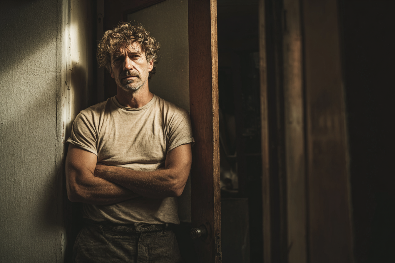 A man standing with his arms folded | Source: Midjourney