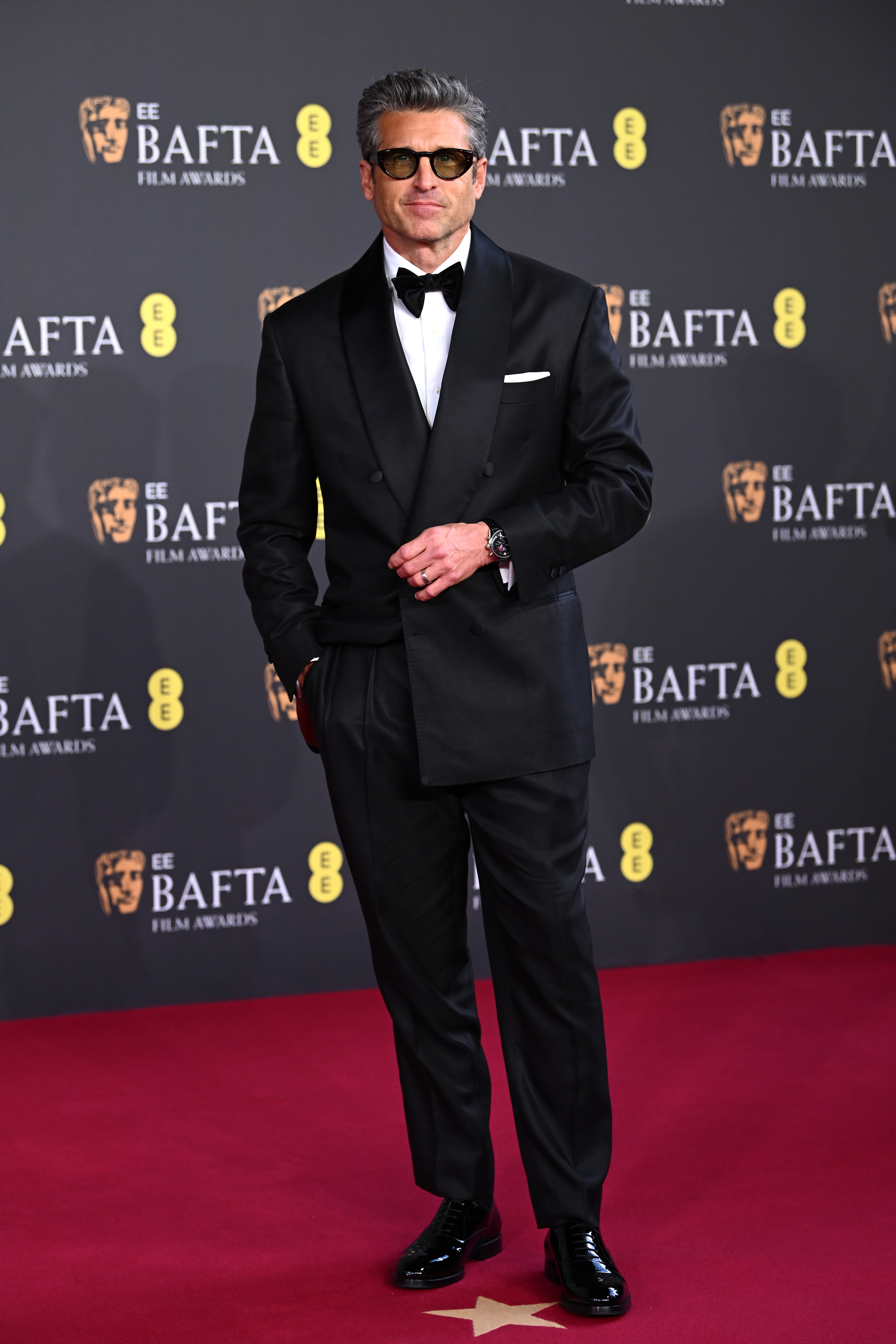 Patrick Dempsey attends the 79th BAFTA Film Awards at The Royal Festival Hall on February 22, 2026, in London, England | Source: Getty Images
