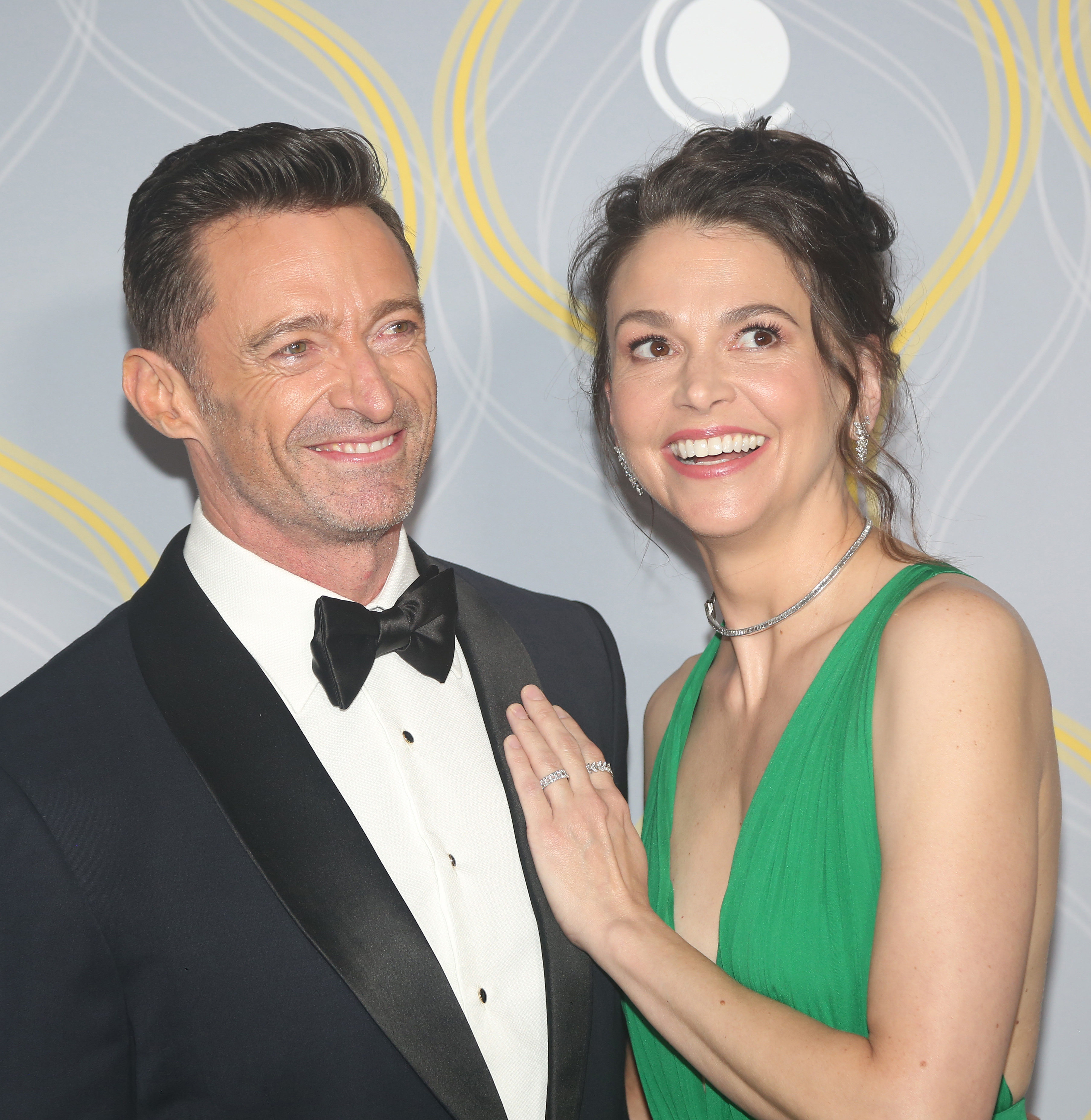 Hugh Jackman and Sutton Foster at the 75th Annual Tony Awards in New York City on June 12, 2022. | Source: Getty Images