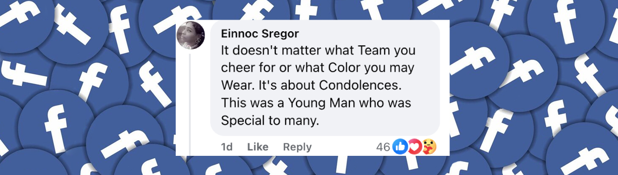 Netizen comment about the homage the Dallas Cowboys and the NFL paid to Marshawn Kneeland, posted on November 18, 2025. | Source: Facebook/Dallas Cowboys on CBS Sports