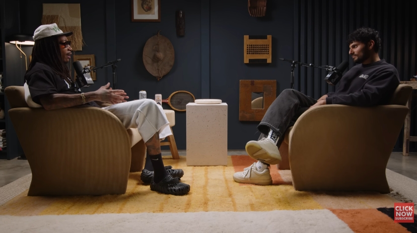 Wiz Khalifa speaks with Jay Shetty during a wide-ranging conversation on family, competition, and emotional intelligence. | Source: YouTube/Jay Shetty Podcast