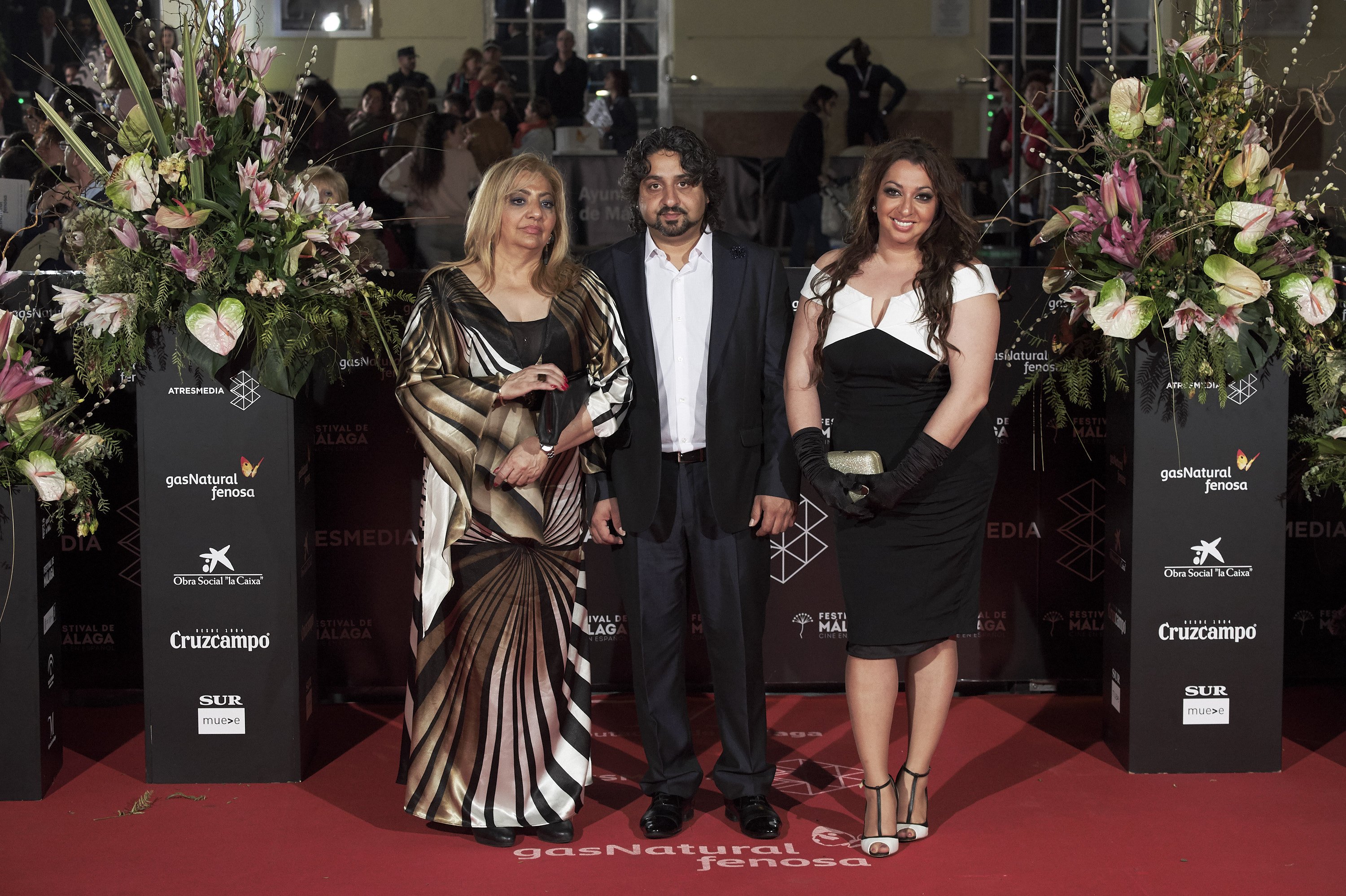 Dolores Montoya, Luis Monge y Gema Monge en Málaga en 2018. | Foto: Getty Images