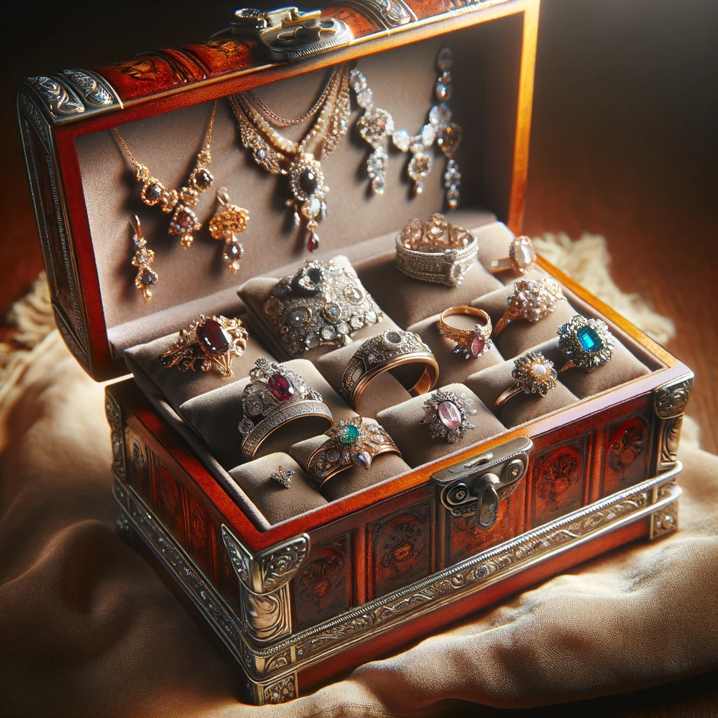 A collection of exquisite jewelry via AI | Source: DALL·E