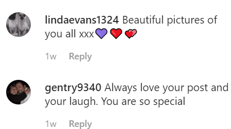 More fan comments on Marie's post | Instagram: @marieosmond