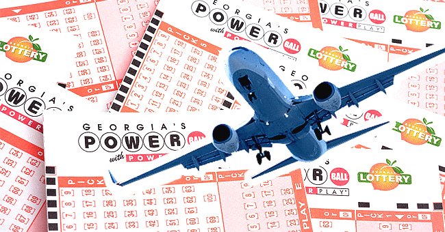 Several lottery tickets with an airplane | Photo: Shutterstock