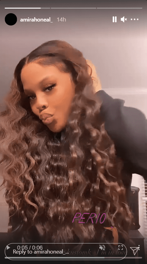 Shaquille O'Neal's daughter Amirah posing for a selfie | Photo: Instagram/amirahoneal_