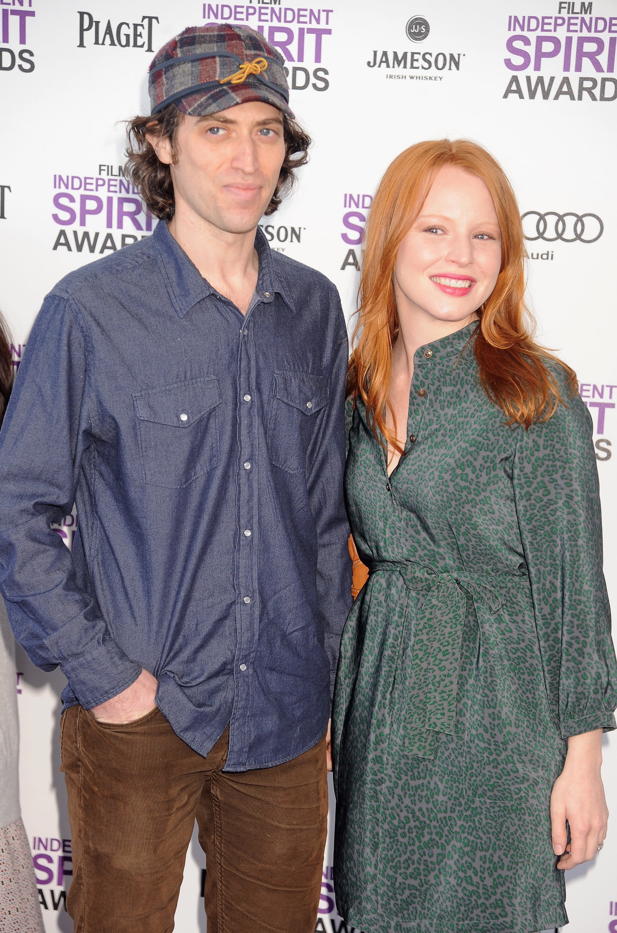 Actress Lauren Ambrose and her husband Sam Handel at the Santa Monica Pier in Santa Monica, California, on February 25, 2012. | Source: Getty Images