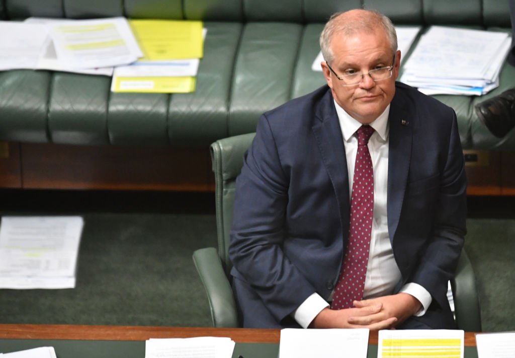 Prime Minister Scott Morrison during Question Time in the House of Representatives at Parliament House on March 23, 2020 in Canberra, Australia | Photo: Getty Images