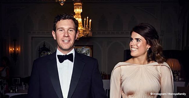 Unique photos shared online of unseen details on Princess Eugenie's second wedding dress