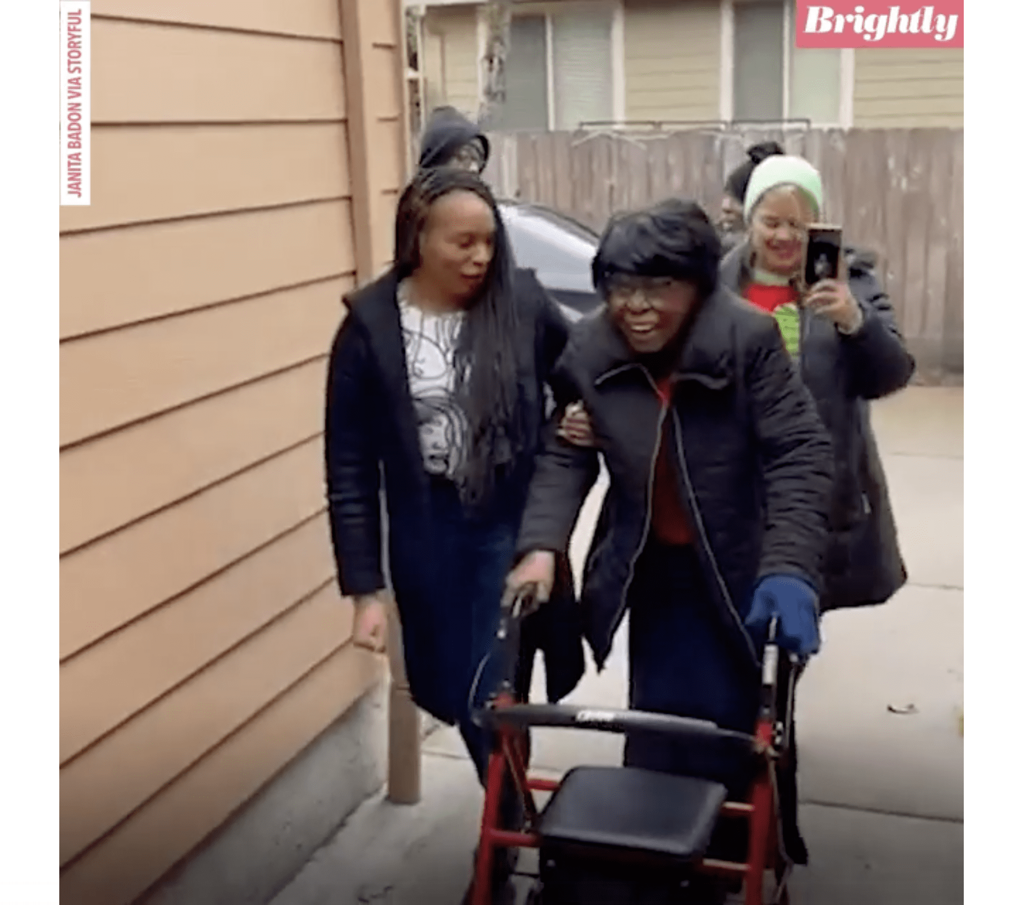 Janita Badon takes her grandmother, Irma Badon, to see her new house. | Source: Facebook.com/GoodMorningAmerica