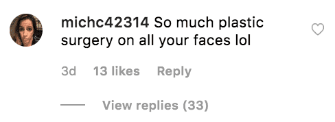 Fan comment on Tori Spelling's Instagram post. | Source: Instagram/torispelling
