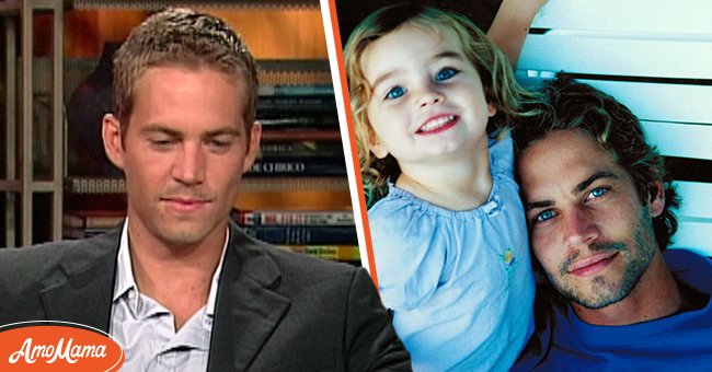 Paul Walker pictured on "Today." [Left] A throwback photo of Paul Walker and Meadow Walker. [Right] | Photo: Youtube/TODAY & Instagram/meadowwalker