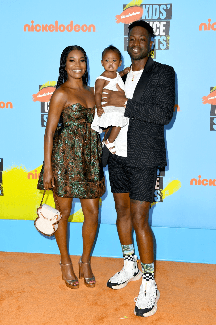 Gabrielle Union, Kaavia James Union Wade and Dwyane Wade attend Nickelodeon Kids' Choice Sports 2019 at Barker Hangar on July 11, 2019 in Santa Monica, California. | Source: Getty Images