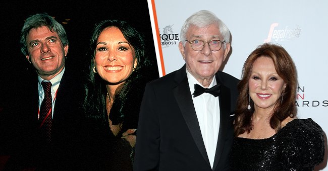 A side-by-side photo of Marlo Thomas and Phil Donahue from years before and during the  the American Icon Awards at the Beverly Wilshire Four Seasons Hotel on May 19, 2019. | Source: Getty Images