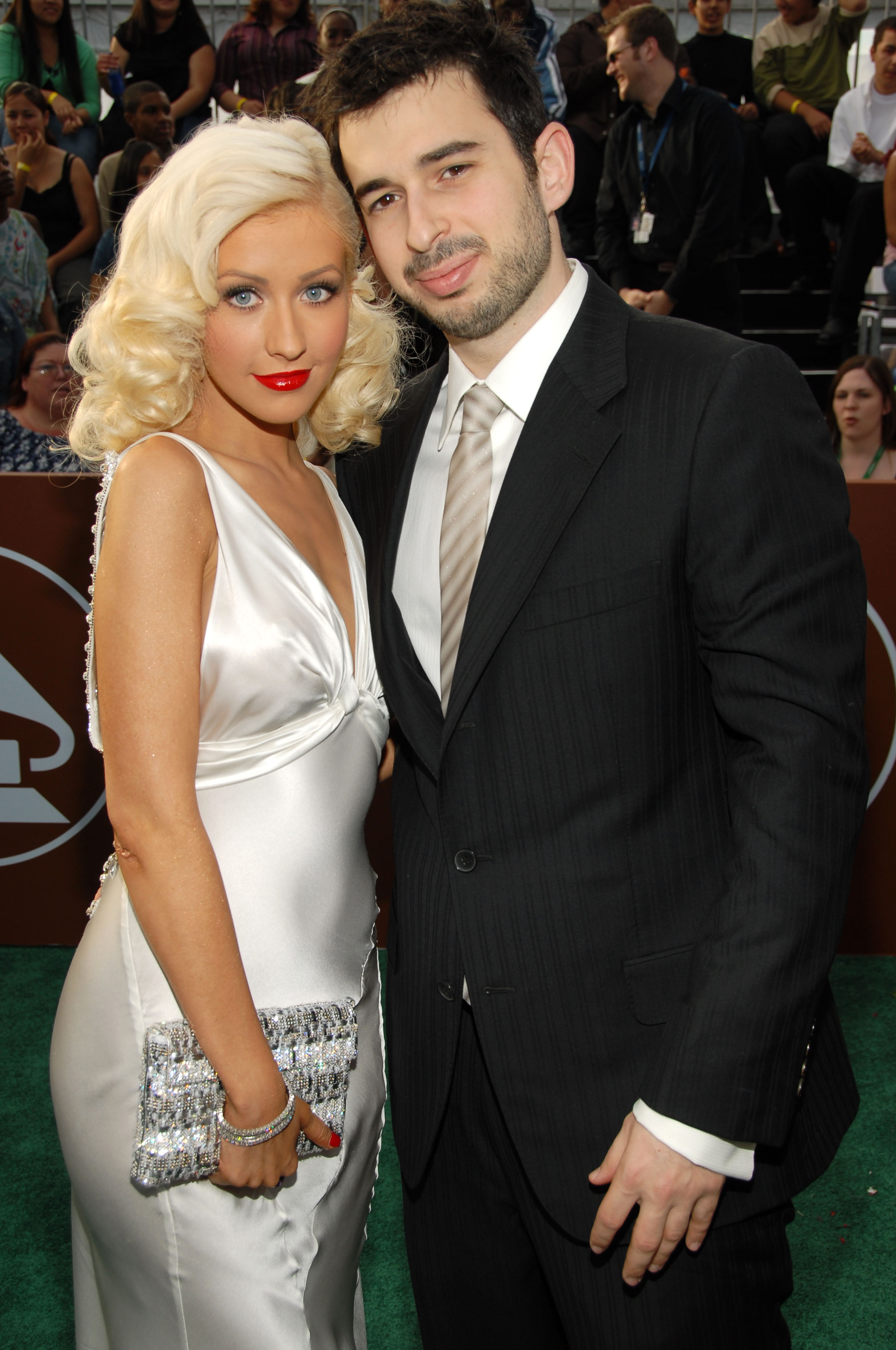 Christina Aguilera and Jordan Bratman  at the Grammy Awards in 2006 | Source: Getty Images