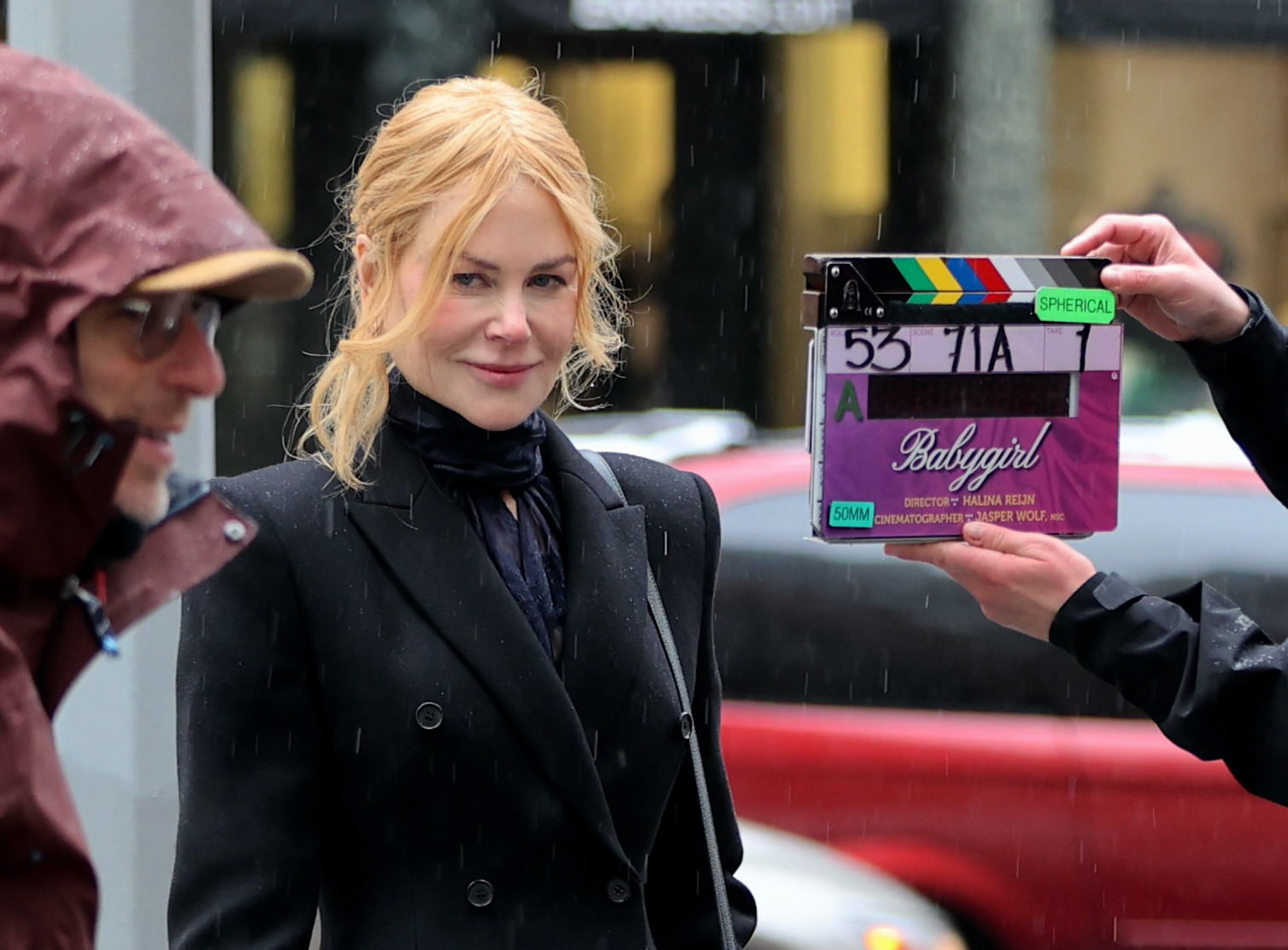 Nicole Kidman is seen on the set of "Babygirl" in New York City, on January 16, 2024 | Source: Getty Images