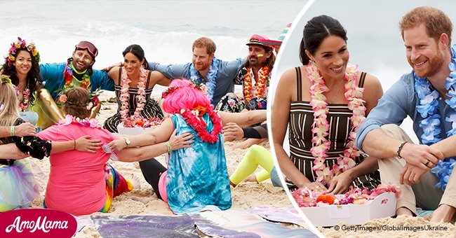 Meghan Markle demonstates how to do 'beach chic' in a striped dress