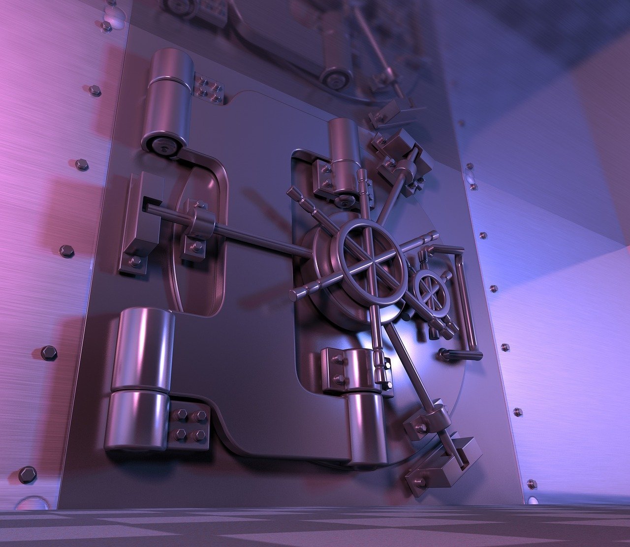 A close-up image of a safe or vault | Photo: Pixabay/Reimund Bertrams