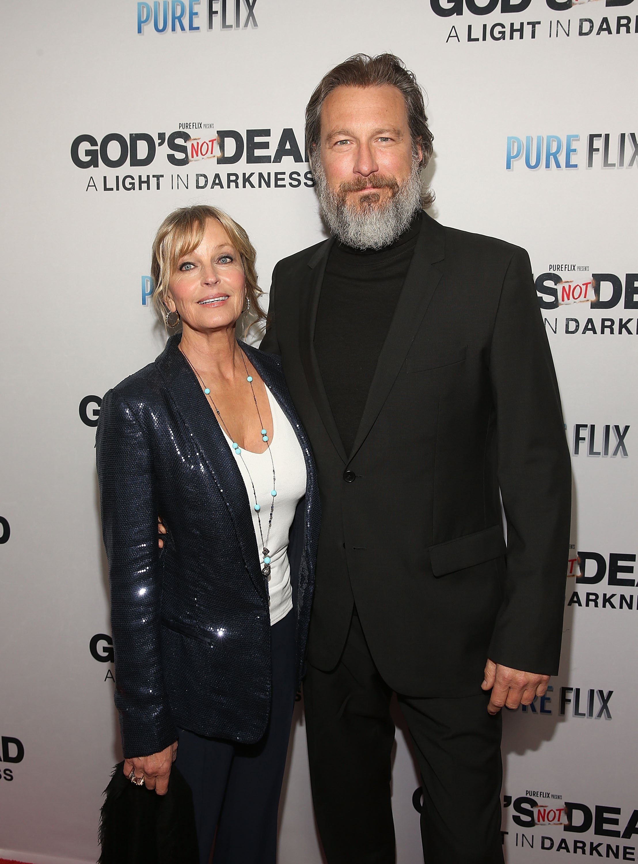 Actors Bo Derek and John Corbett attend the God's Not Dead: A Light in Darkness premiere on March 20, 2018 in Los Angeles, California | Source: Getty Images