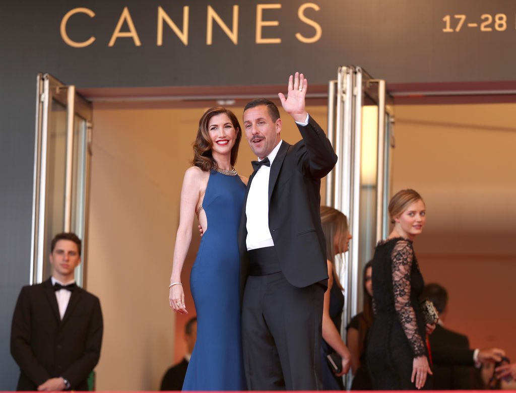 Adam Sandler and Jackie Sandler at the "The Meyerowitz Stories" screening during the 70th annual Cannes Film Festival on May 21, 2017 | Source: Getty Images
