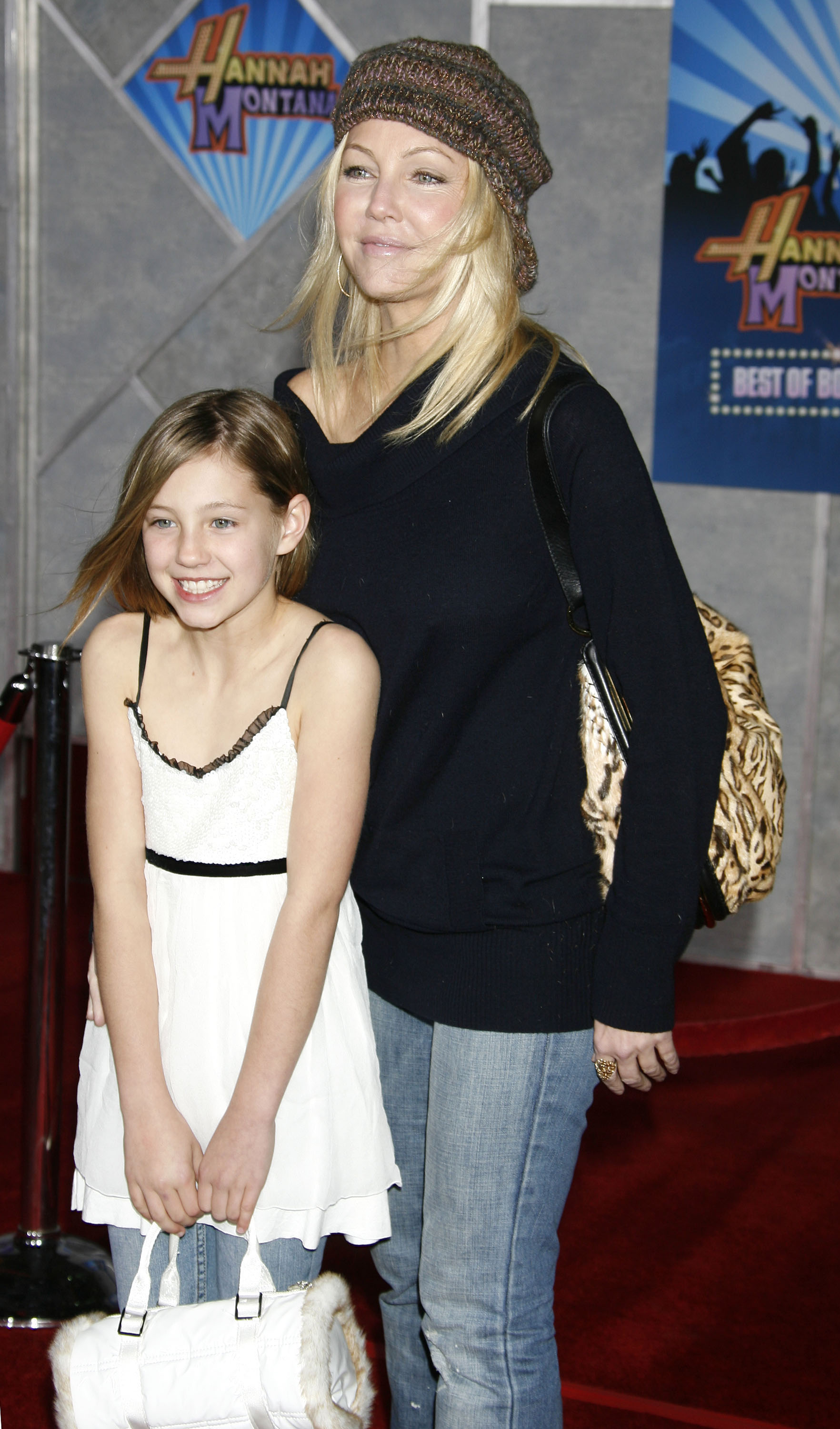 Heather Locklear and daughter Ava arrive to Disney's Premiere of 'Hannah Montana & Miley Cyrus: Best Of Both Worlds' held at the El Capitan Theatre on January 17, 2008 in Hollywood, California | Source: Getty Images