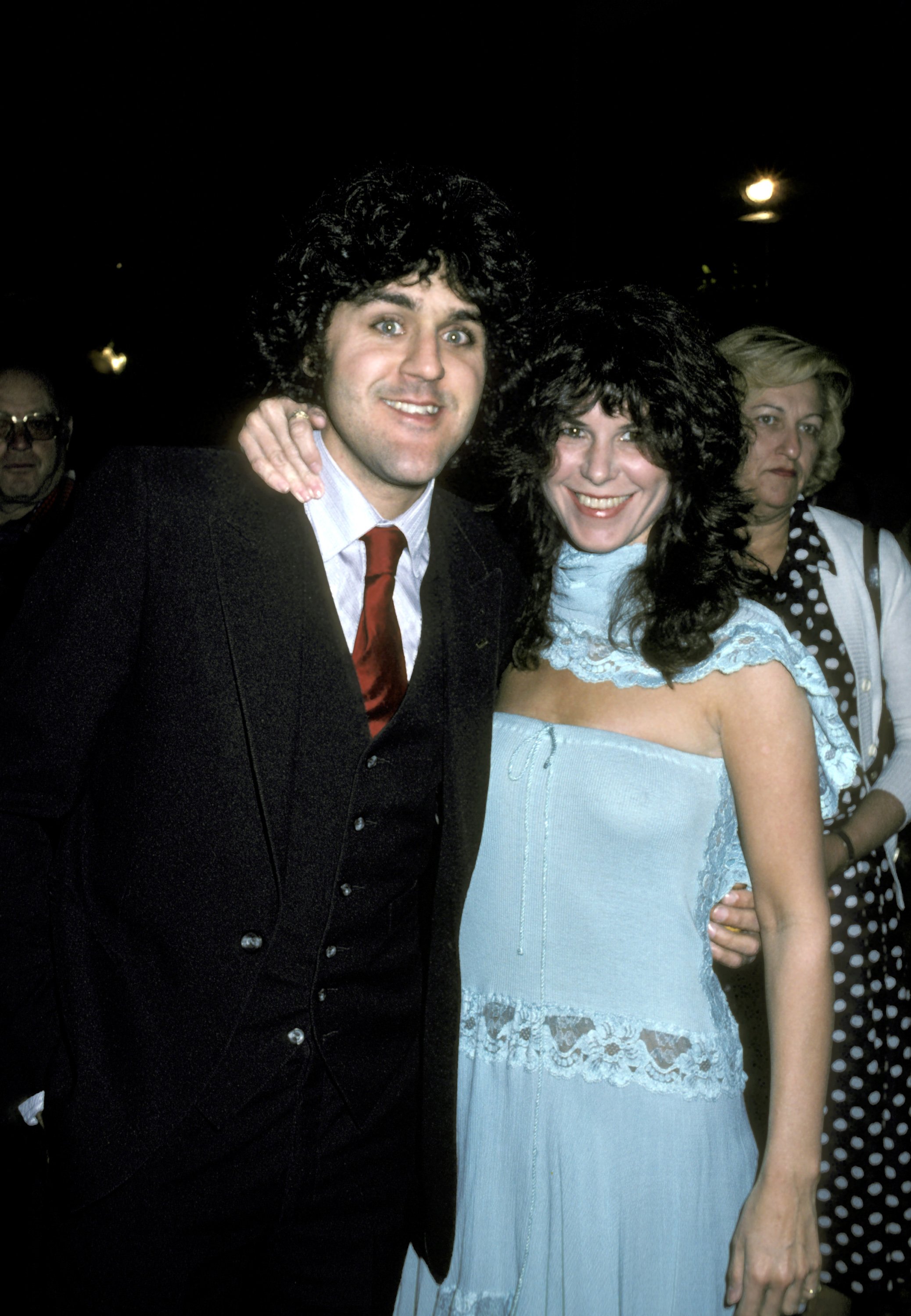 Jay Leno and his wife Mavis Leno attend Johnny Mathis 25th Anniversary Party at Beverly Hilton Hotel in 1981, in New York. | Source: Getty Images