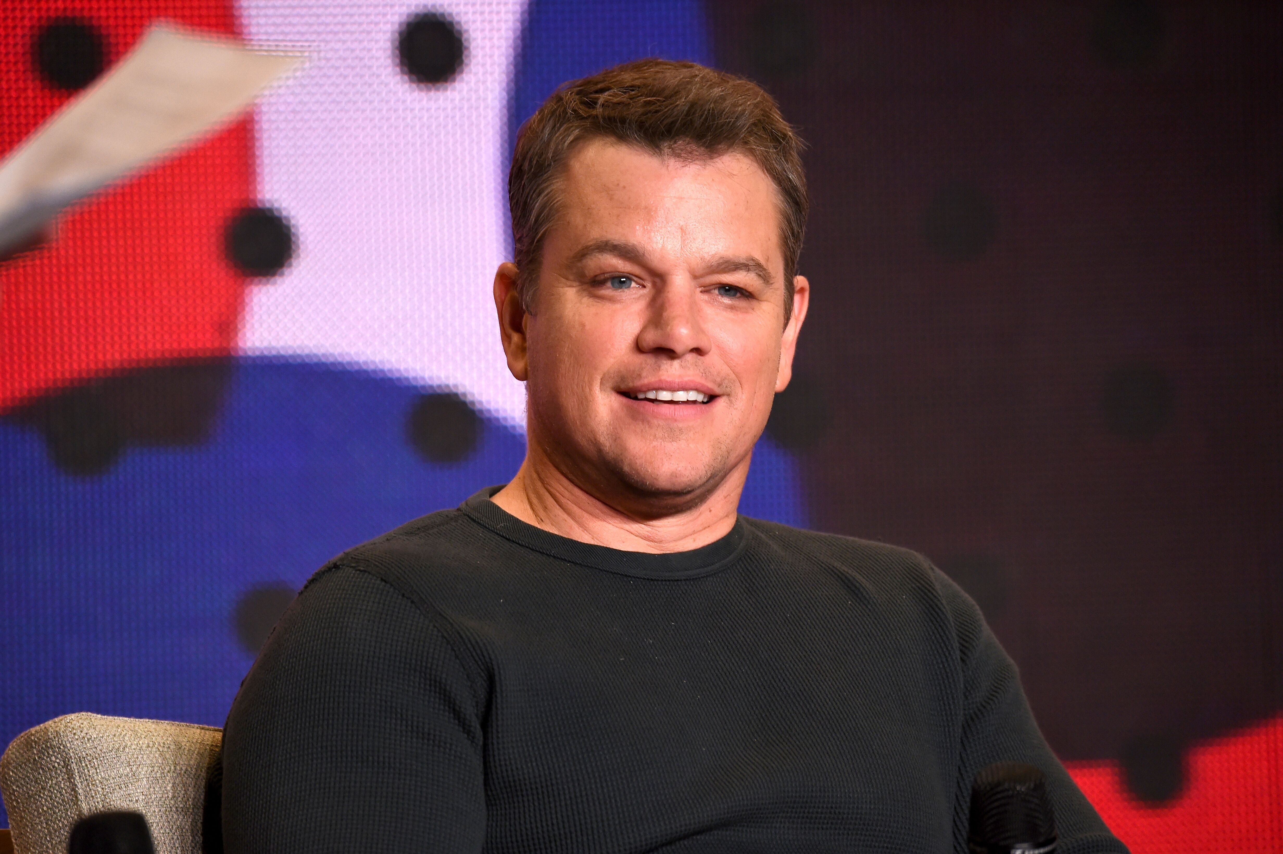  Matt Damon speaks during the 2017 Toronto International Film Festival. | Photo: Getty Images