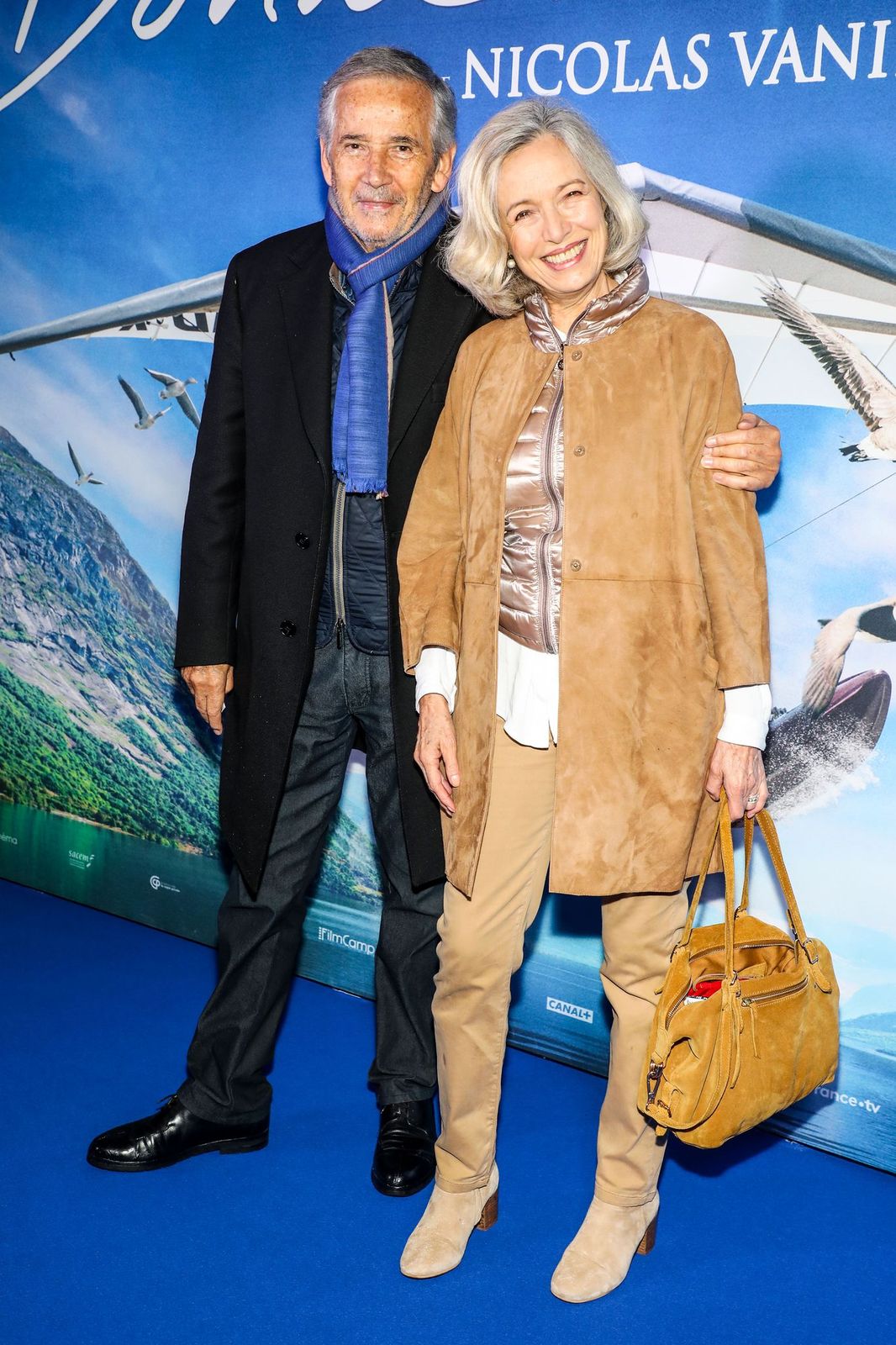 Alain Doutey et Ariele Semenoff au cinéma UGC Normandie à Paris, France. | Photo : Getty Images