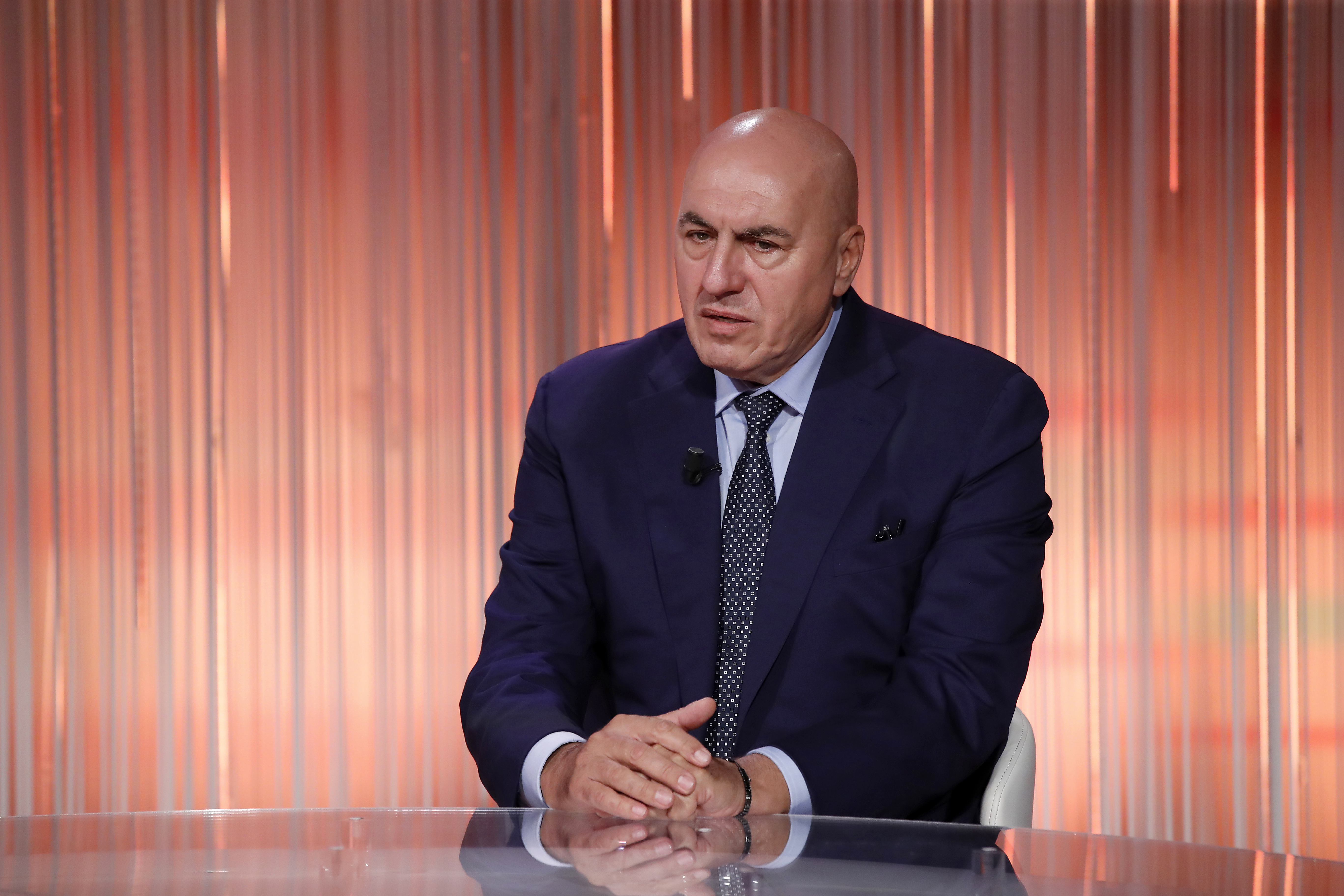 Defense Minister Guido Crosetto appears as a guest on the television program "Cinque Minuti" on September 29, 2025, in Rome, Italy. | Source: Getty Images