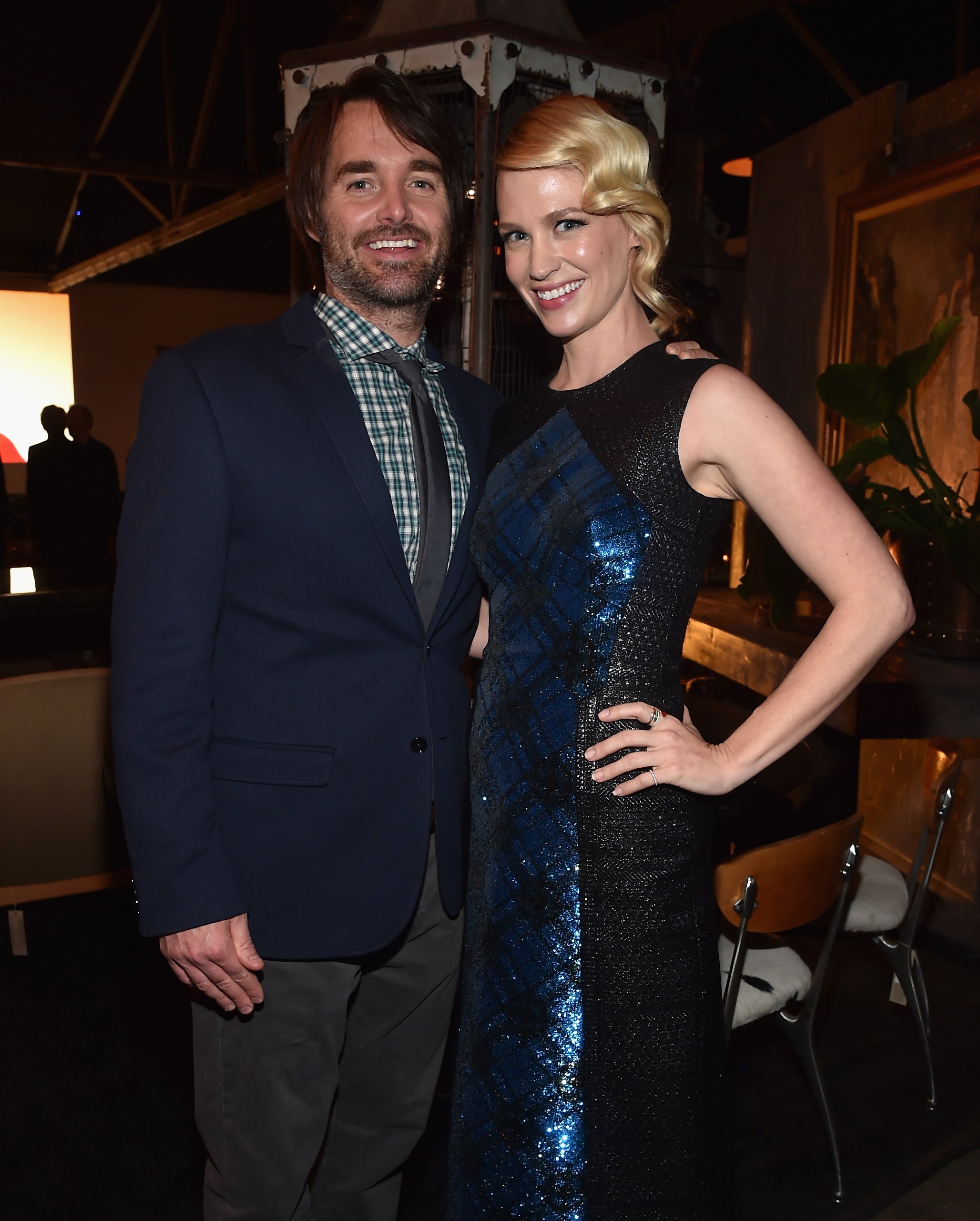 Will Forte and January Jones at the after party for the premiere of "The Last Man On Earth" on February 24, 2015, in California | Source: Getty Images