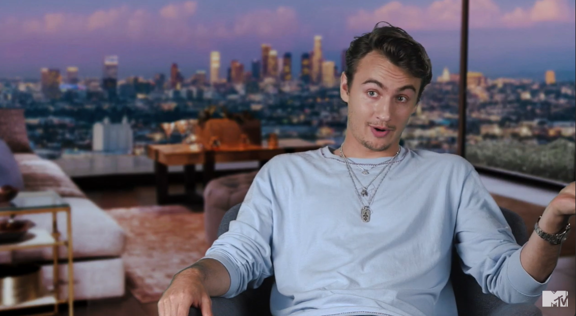 Brandon Thomas Lee being interviewed on the MTV reality show "The Hills: New Beginnings," posted on November 19, 2019 | Source: YouTube/mtvreality