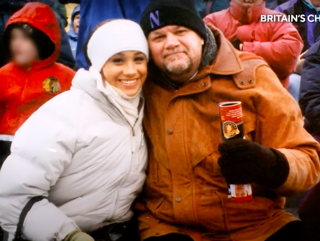 Meghan and Thomas Markle in a throwback photo, posted on January 23, 2020 | Source: YouTube/Entertainment Tonight