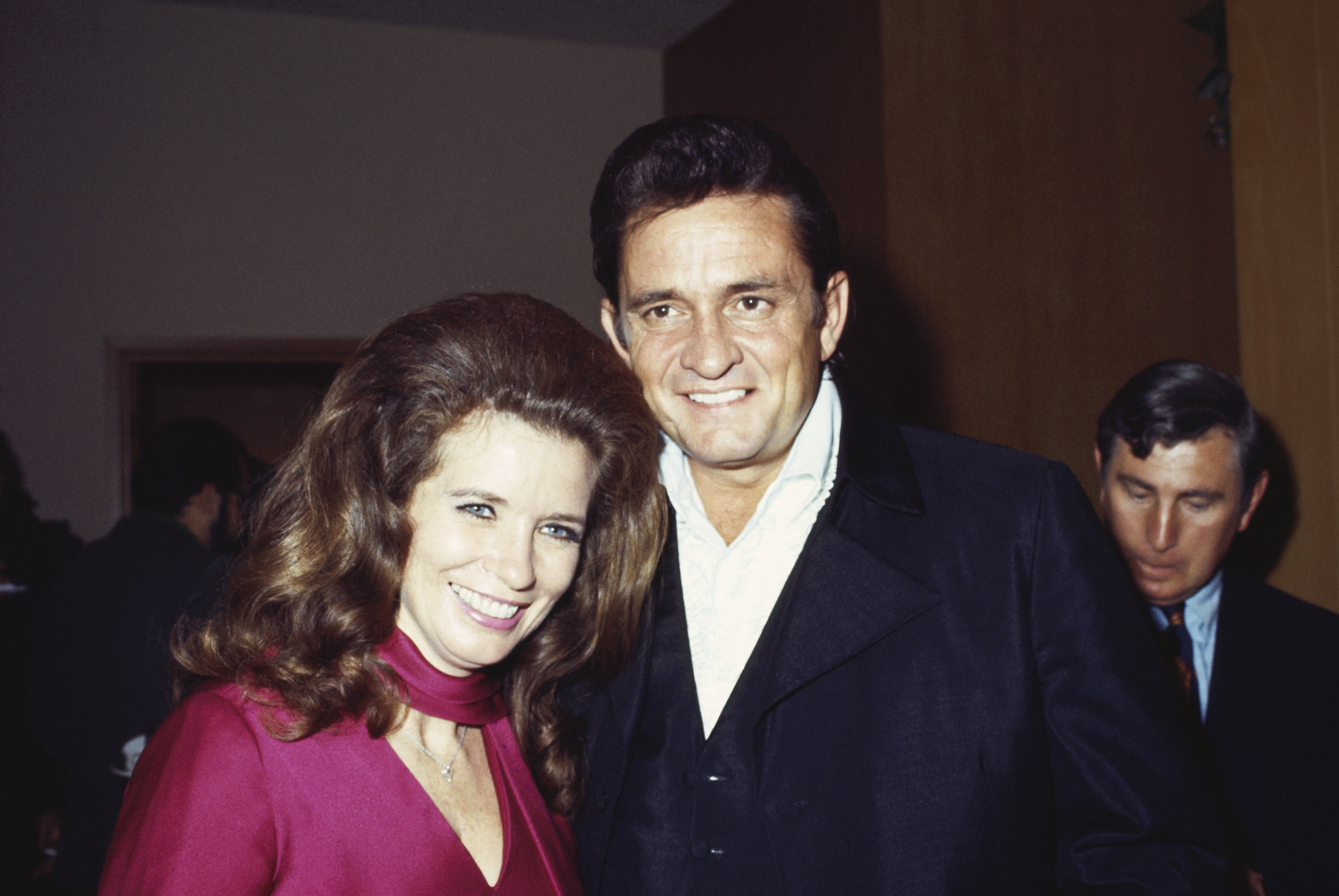 Married country singers Johnny Cash & June Carter Cash pose for a portrait at an event in September 1969 in California. | Photo: Getty Images