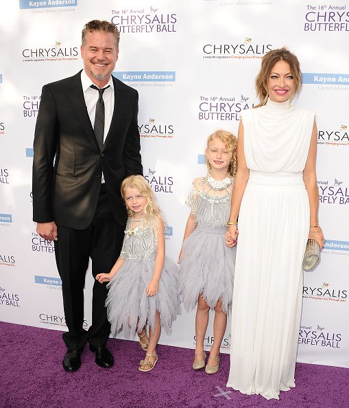 Eric Dane, Rebecca Gayheart and their daughters Billie and Georgia on June 3, 2017 in Brentwood, California. | Photo: Getty Images 