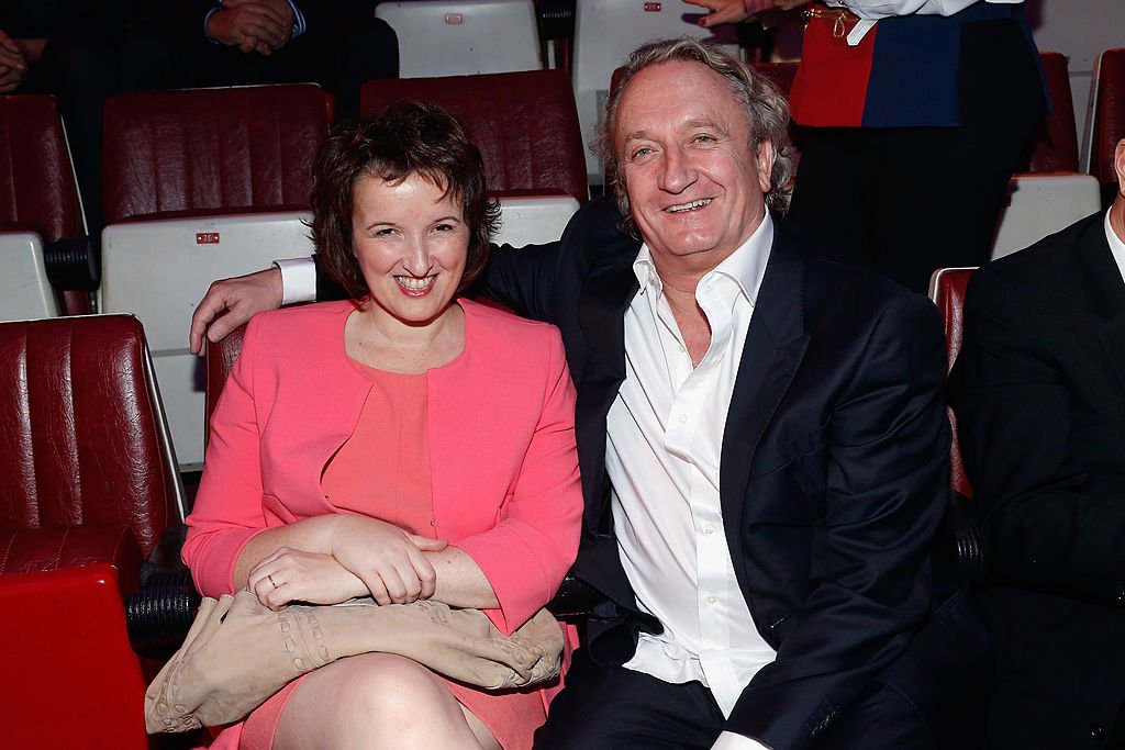 Anne Roumanoff et Philippe Vaillant, le 25 septembre 2013 à Paris. | Source : Getty Images
