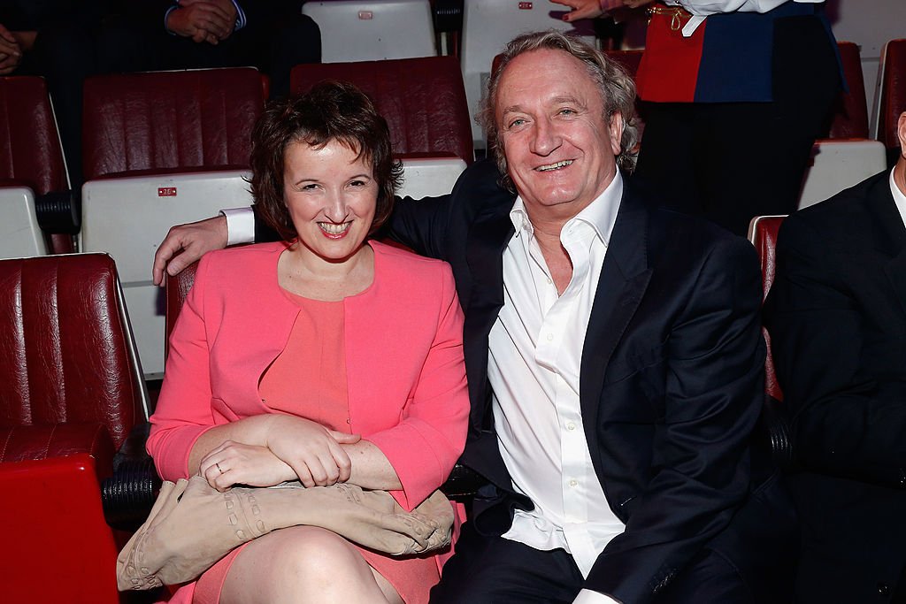 Anne Roumanoff et Philippe Vaillant, le 25 septembre 2013 à Paris. | Source : Getty Images