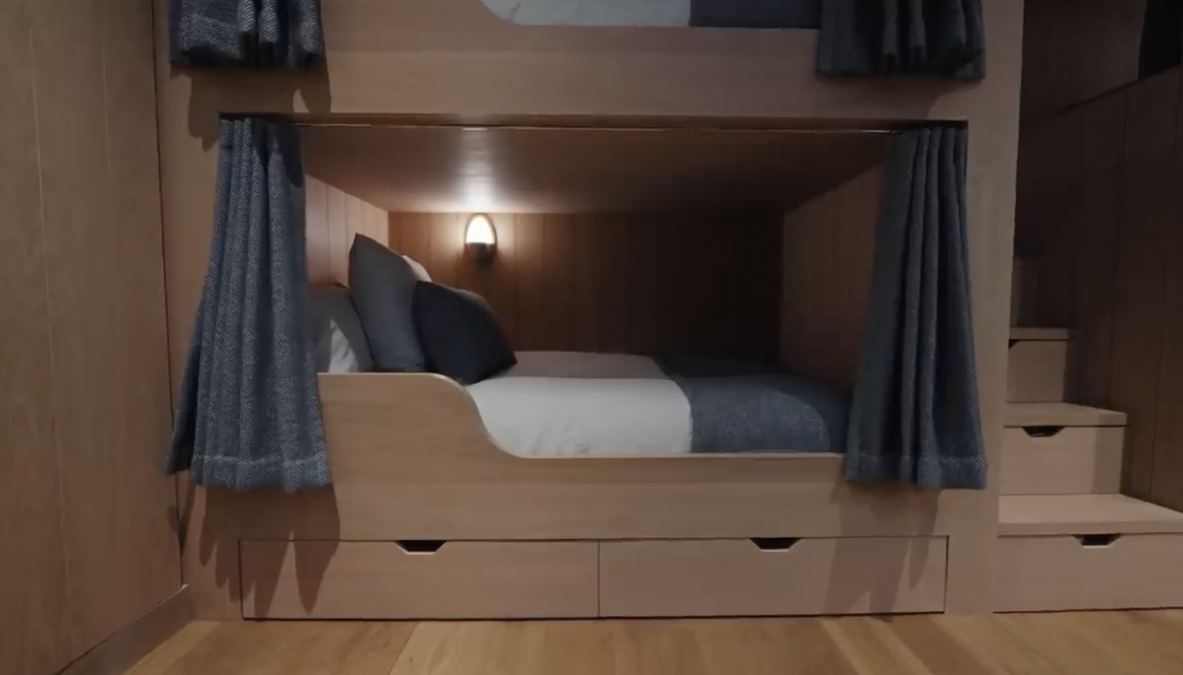 A glimpse inside Jennifer Garner's slumber party room from a post dated September 3, 2024. | Source: YouTube/Architectural Digest