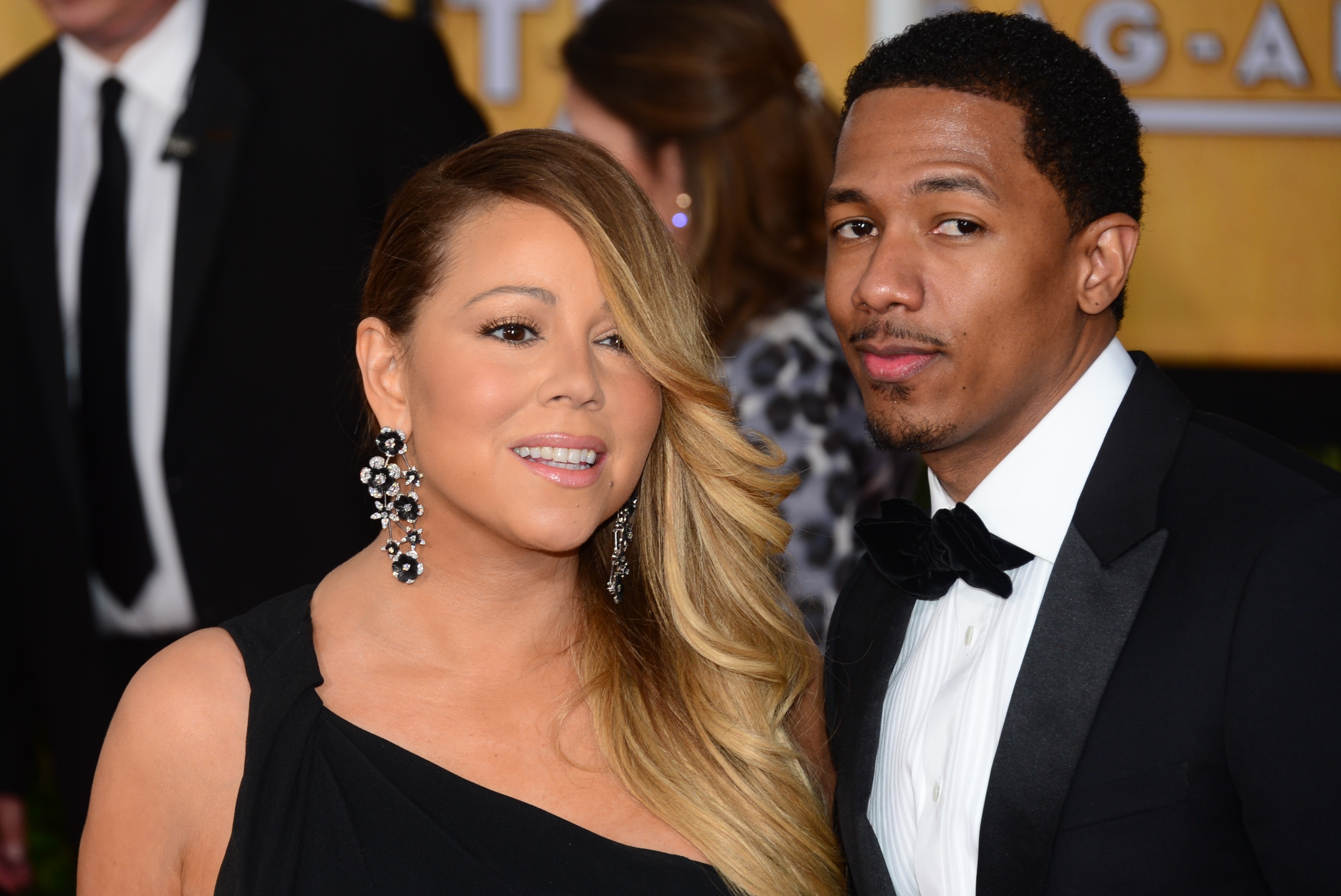 Mariah Carey and Nick Cannon at the 20th annual Screen Actors Guild (SAG) Awards on January 18, 2014, in Los Angeles. | Source: Getty Images