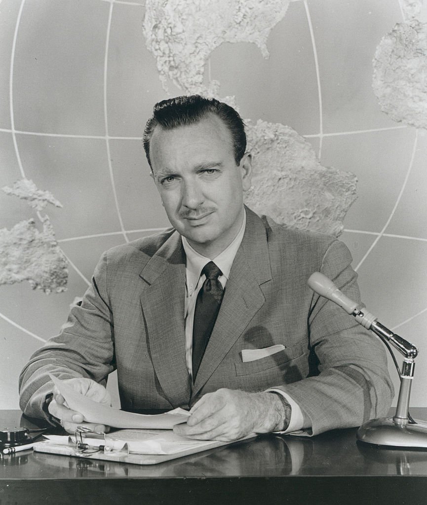 Promotional portrait of American broadcast journalist Walter Cronkite, mid 1950s. | Source: Getty Images