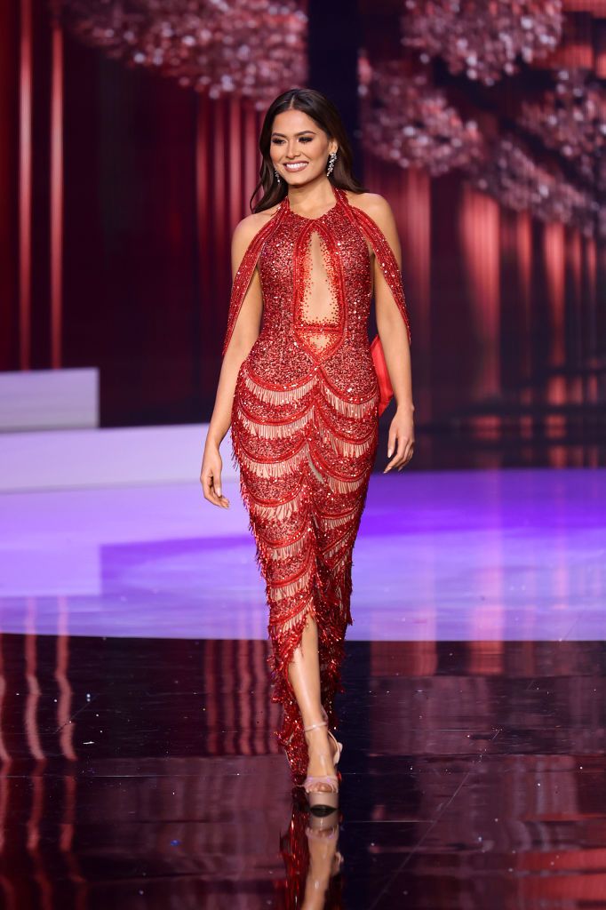Andrea Meza en el Miss Universo 2021 en Hollywood, Florida. | Foto: Getty Images