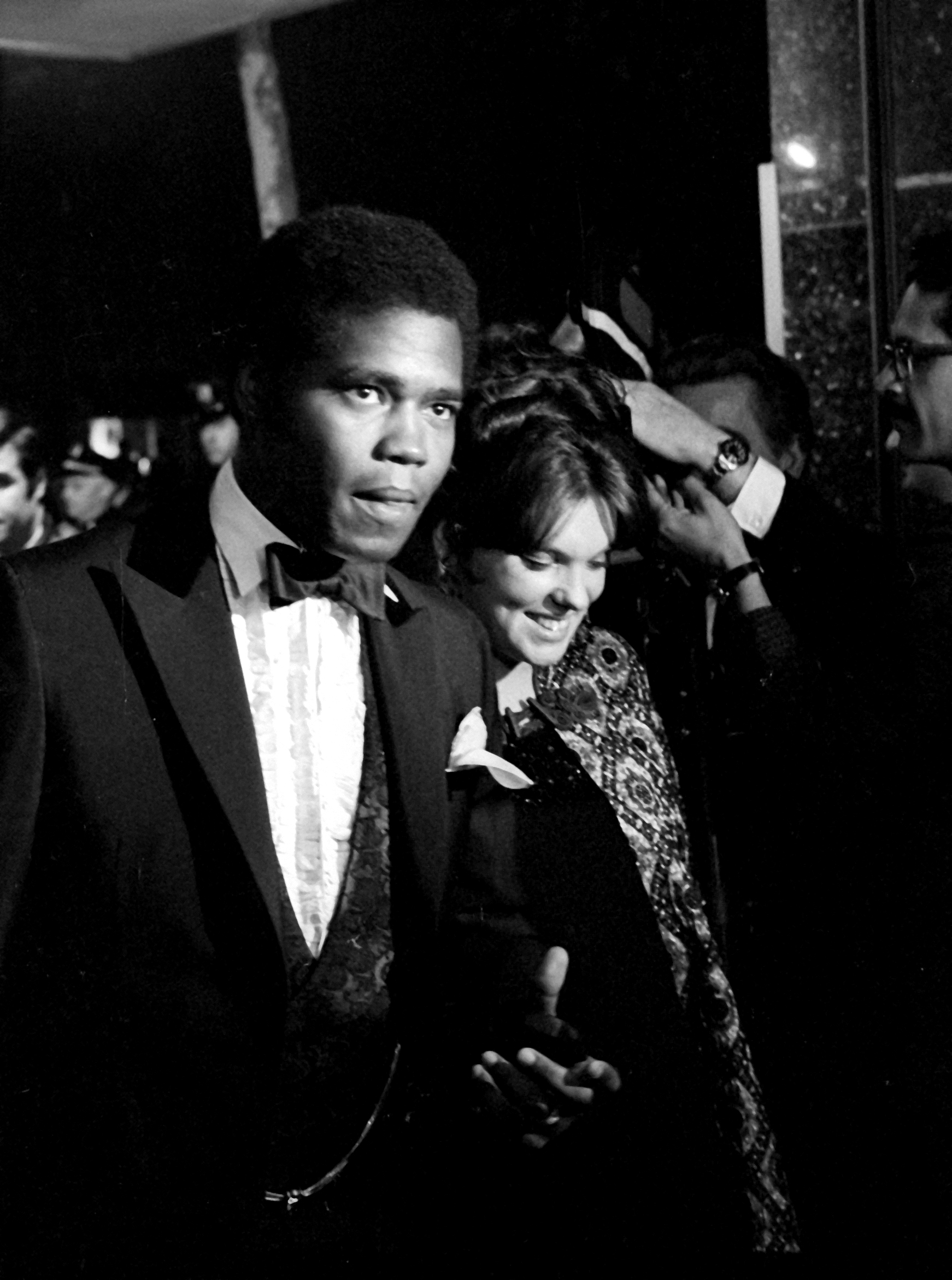 Georg Stanford Brown and Tyne Daly at a party for "More Stately Mansions" in New York on October 31, 1967. | Source: Getty Images