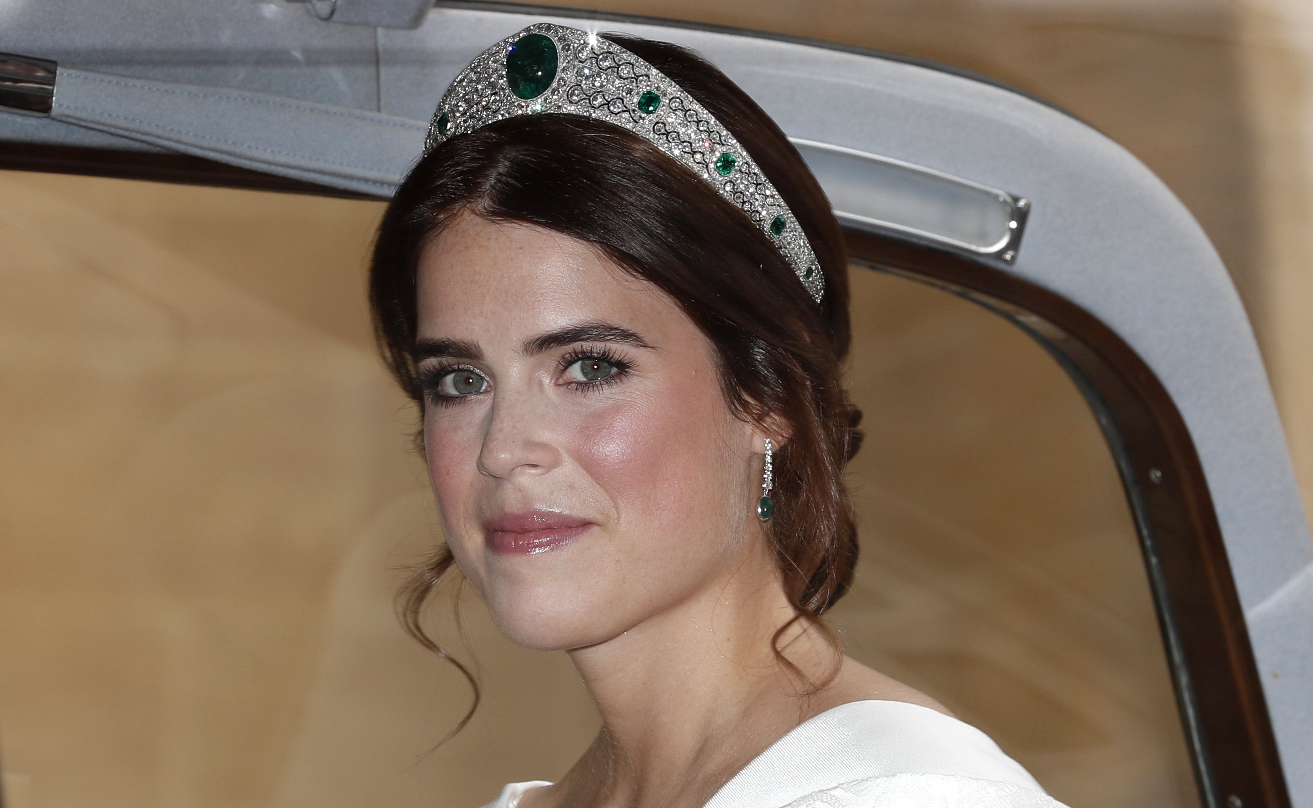 Princess Eugenie during her marriage to Jack Brooksbank at St George's Chapel, Windsor Castle, on October 12, 2018, in Windsor, England | Source: Getty Images
