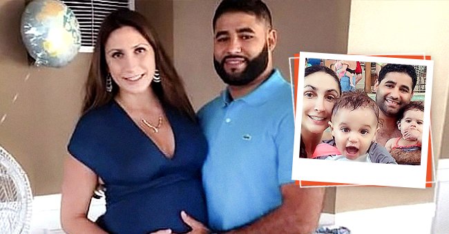 Marissa Quattrone Rodriguez, her husband and kids in a picture together | Photo: twitter.com/DailyMirror   twitter.com/nypost