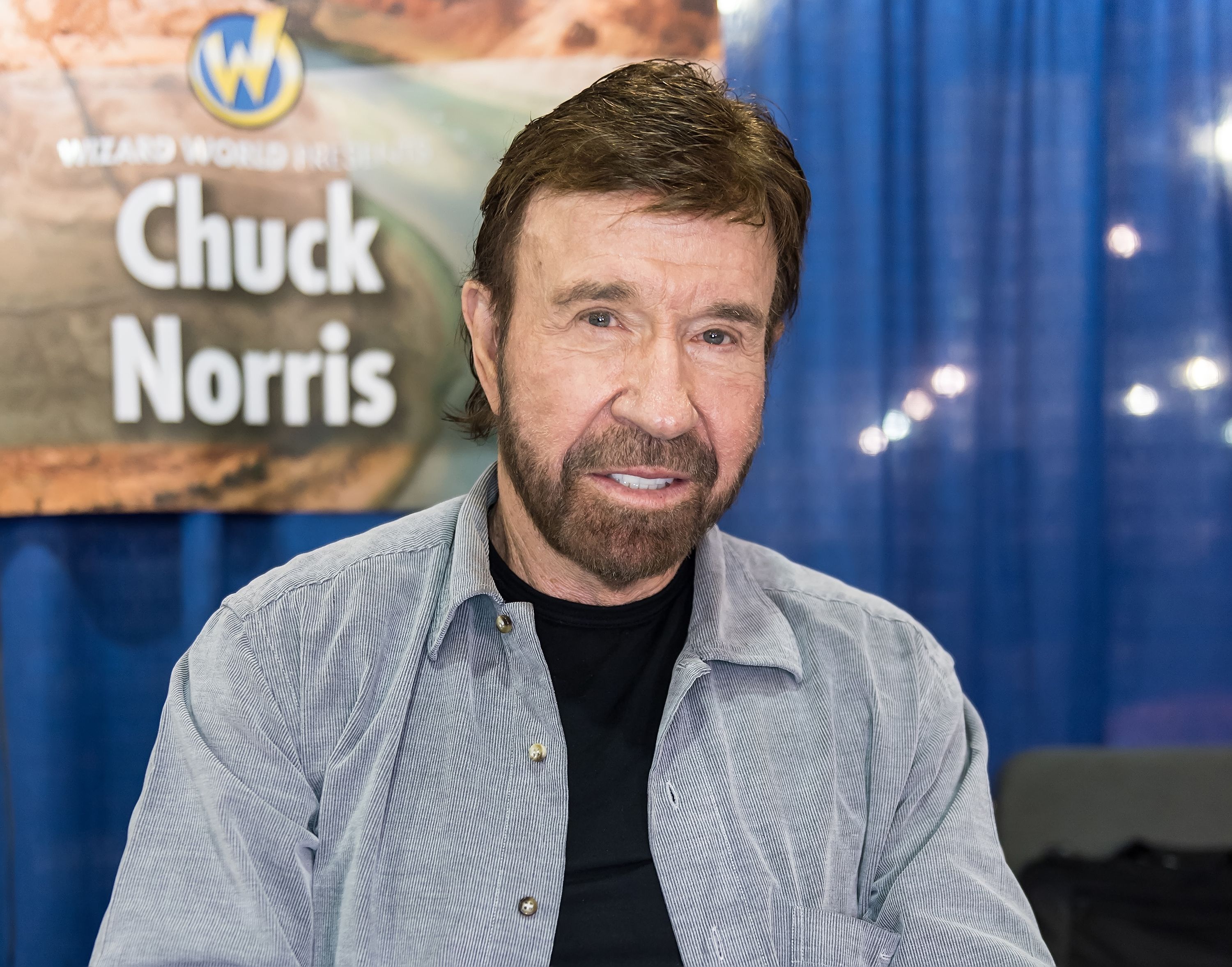 Chuck Norris make his Wizard World Comic Con debut during Wizard World Comic Con Philadelphia 2017 - Day 3 at Pennsylvania Convention Center on June 3, 2017 in Philadelphia, Pennsylvania. | Source: Getty Images
