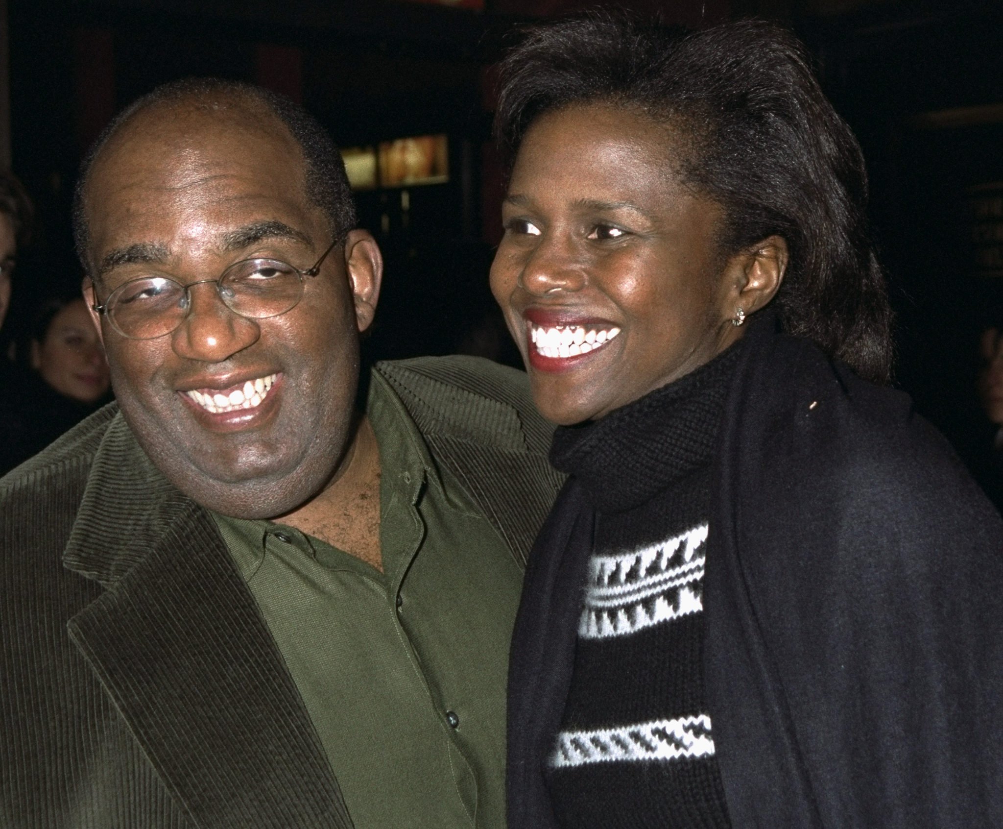 Al Roker and Deborah Roberts at the premiere of the movie "The Cider House Rules" on November 15, 1999. | Source: Richard Corkery/NY Daily News Archive/Getty Images