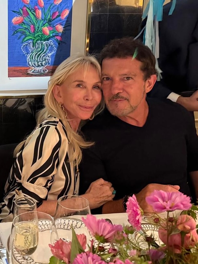 Trudie Styler and Antonio Banderas from a post dated August 10, 2025. | Source: Instagram/trudiestyler