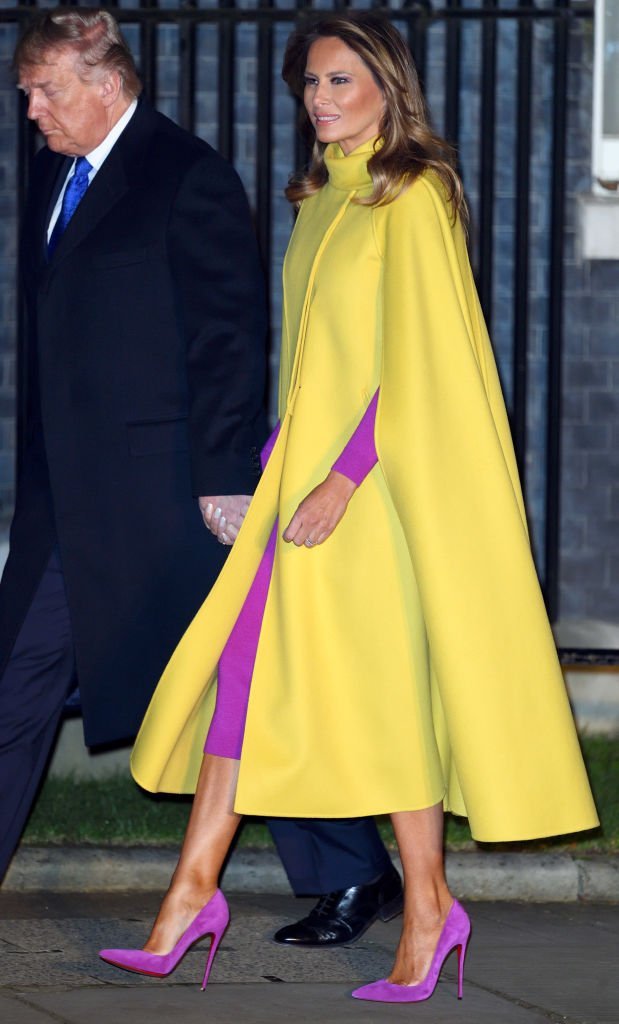  Donald Trump and First Lady Melania Trump arrive to attend a reception to mark the 70th anniversary of the forming of the North Atlantic Treaty Organisation (NATO) on December 03, 2019 | Photo: Getty Images